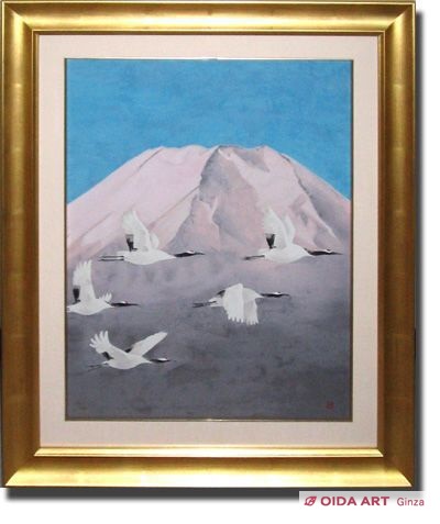 Nakajima Chinami Mt.Fuji and Crane