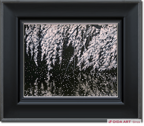 Senju Hiroshi Night Cherry Blossoms in Chidorigafuchi Park