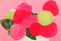 Cathelin Bernard Hydrangea at pink background