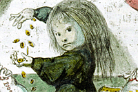 Fujita Tsuguharu (Leonard Foujita) Tit "Gold coins"