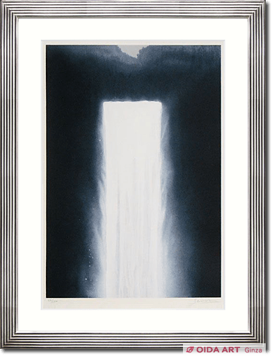 Senju Hiroshi Water fall on lithograph #2