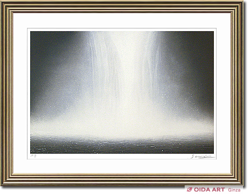 Senju Hiroshi Water fall on lithograph # V