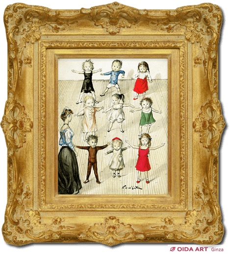 藤田嗣治 教室 | 絵画など美術品の販売と買取 | 東京・銀座 おいだ美術