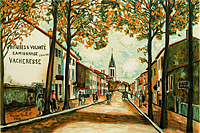 Utrillo Maurice  La Vacheresse, route National à Anse (Rhône)