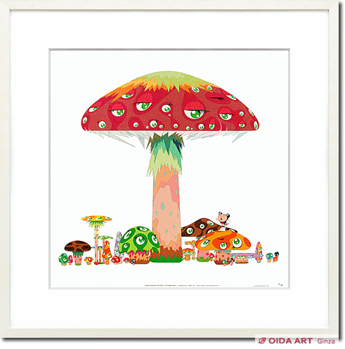 Murakami Takashi A master mushroom with dob in the strange forest