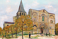 ユトリロ 教会(Eglise de Saint Amant de Boixe)