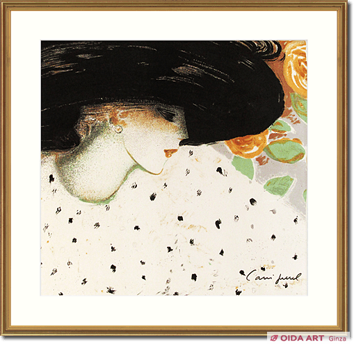 Jean Pierre Cassigneul A lady wearing a black hat