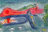 Marc Chagall Death of DORCON from Daphnis and Chloe