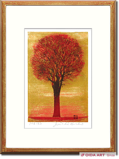 Hoshi Joichi Tree in evening (red)