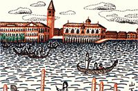 Yamashita Kiyoshi Venice gondola landscape (2)