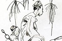 Fujita Tsuguharu (Leonard Foujita) Children in Malay