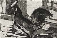 Fujita Tsuguharu (Leonard Foujita) Cock