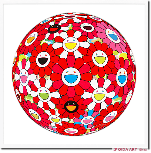 Murakami Takashi Flower ball (3D) – Papyrus