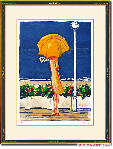 Jean Pierre Cassigneul Lady with a parasol