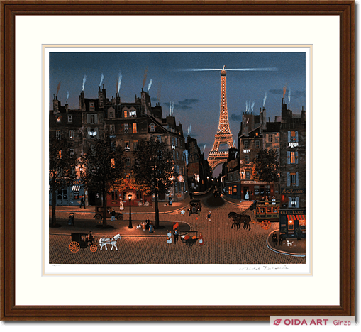 Michel Delacroix Night Eiffel Tower
