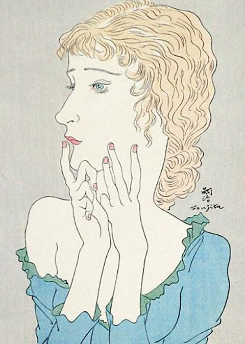 【現金特価】 藤田嗣治「ブロンドの女」 木版画 レオナール・フジタ - 最高の - www.freeppts.org