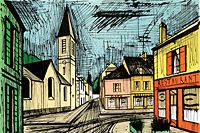 Bernard Buffet Square in front of Viroflay church