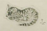 Fujita Tsuguharu (Leonard Foujita) A Book of Cats “Erigone”