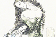 Fujita Tsuguharu (Leonard Foujita) Mother and child