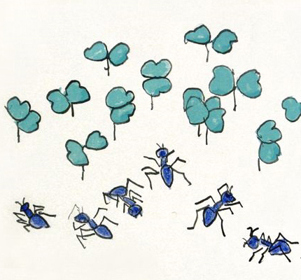 熊谷守一 蟻 | 絵画など美術品の販売と買取 | 東京・銀座 おいだ美術