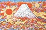 Kinutani Koji  Snowy Mt.Fuji in the moon and the sun