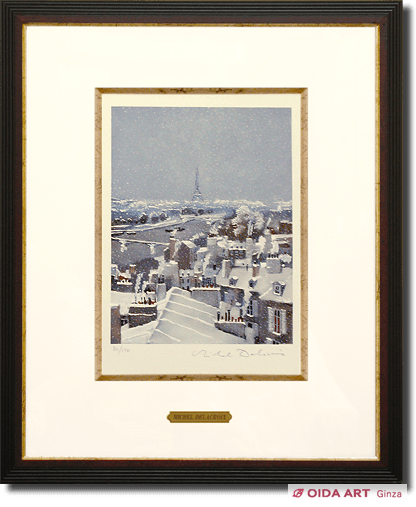 Delacroix Michel  The snow Seine