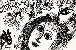 Chagall  Marc Couple ahead of tree