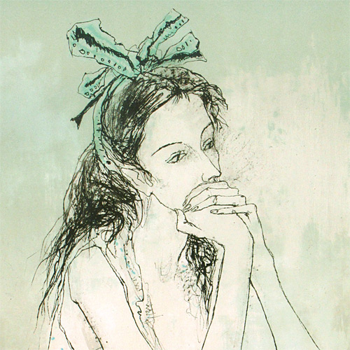 ジャンセン 緑色のリボンをした娘 | 絵画など美術品の販売と買取