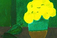 Cathelin Bernard Green pepper and yellow flower