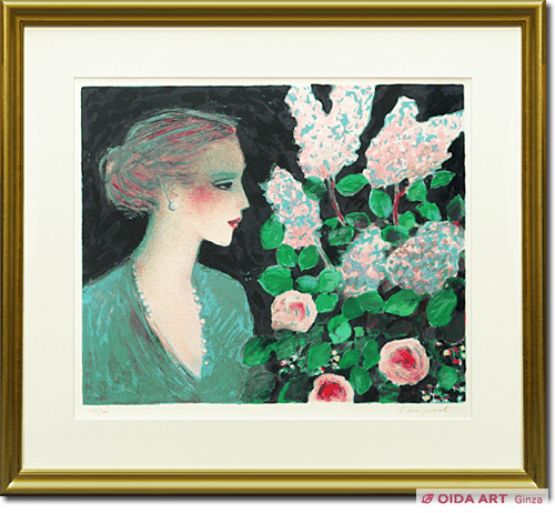 カシニョール プロフィールとリラの花 | 絵画など美術品の販売と買取