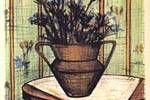ベルナール・ビュッフェ 花瓶の花