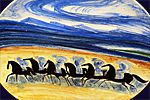 Andre Brasilier Galloping horses