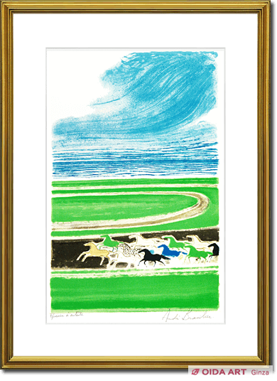 Andre Brasilier The race track in Cagnes