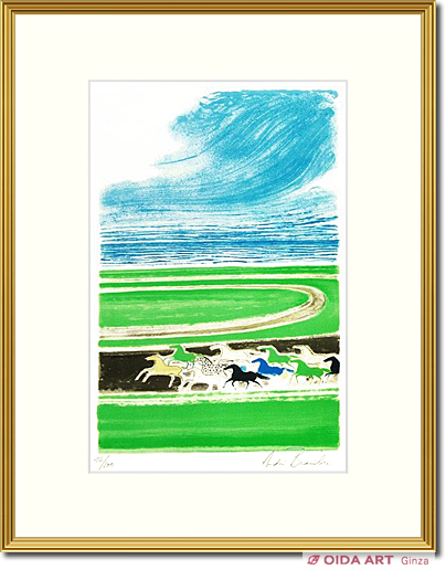 Andre Brasilier The race track in Cagnes