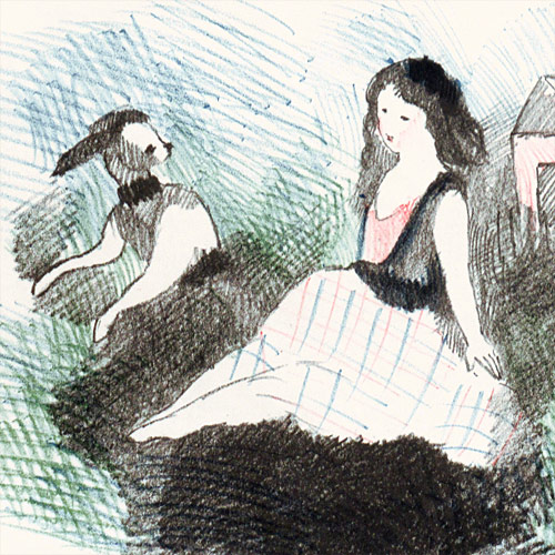 ローランサン アリスの不思議な旅より“兎の家のアリス” | 絵画