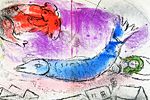 Chagall  Marc Blue fish from Chagall by JACQUES LASSAIGNE　