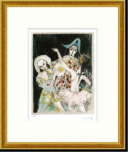 Jean Jansem Harlequin and ballerina