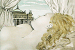 Fujita Tsuguharu (Leonard Foujita) Attractive river "Dream of  Opera house"