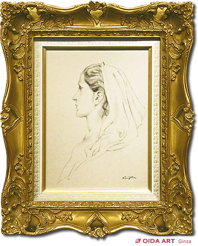 藤田嗣治 横向きの婦人 | 絵画など美術品の販売と買取 | 東京