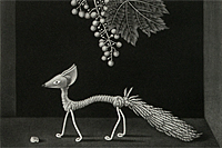 Hasegawa Kiyoshi A fox and a grape