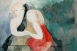 Laurencin Marie  Young woman on balcony