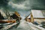 Vlaminck Maurice de  Snow scene