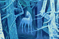 Higashiyama Kaii(new reprint) Forest with a White Horse (new reprint picture)
