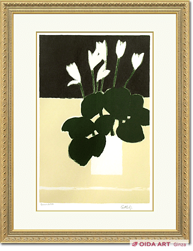 Cathelin Bernard White cyclamen