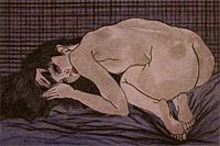 Kayama Matazo Crouching nude