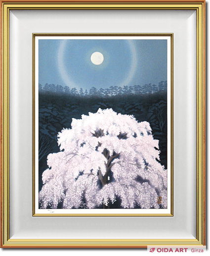 Higashiyama Kaii(new reprint) Luminous Cherry Blossoms (new wood block reprint)