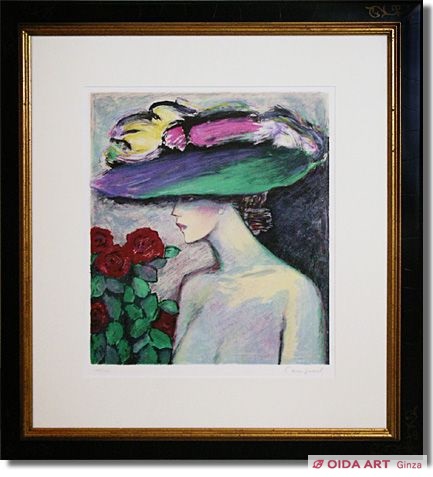 Jean Pierre Cassigneul Bunch of roses and profile