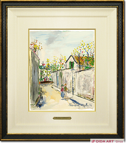 Utrillo Maurice Road in village from inspiration village