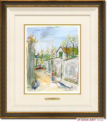 Utrillo Maurice Road in village from inspiration village