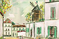 Utrillo Maurice Motif of Montmartre from inspiration village